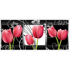 C312165 Tulip Tritych ultra-High Definition Canvases print